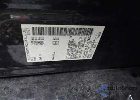 2021 Nissan Maxima Sv Xtronic Cvt из США, поврежденный, VIN 1N4AA6CV1MC506765